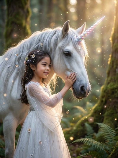 Unicorn Portrait poster