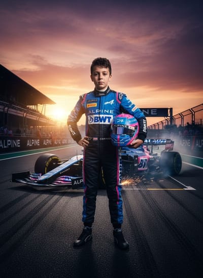 Alpine F1 Driver poster