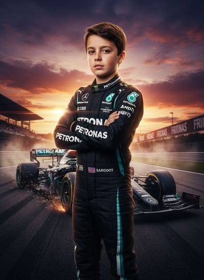 Mercedes F1 Driver poster
