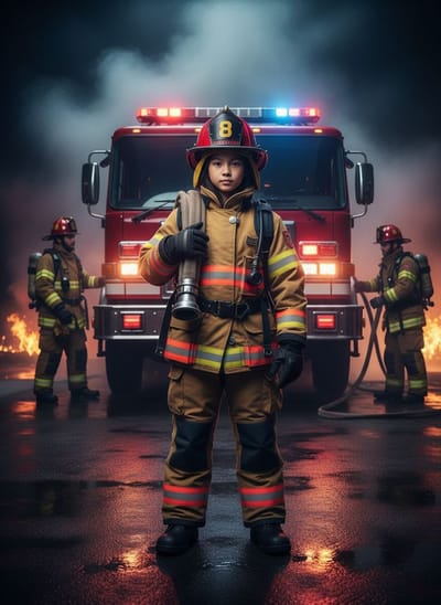 Firefighter Hero poster