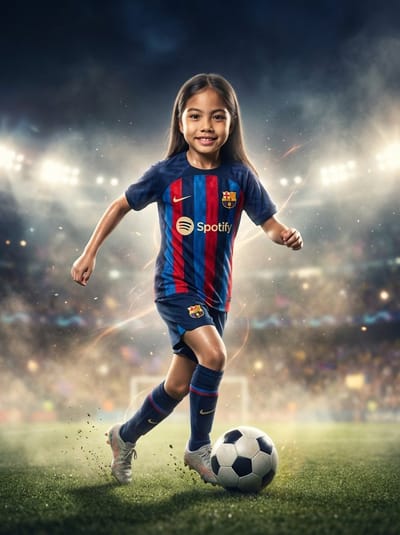 Barcelona Soccer Star poster