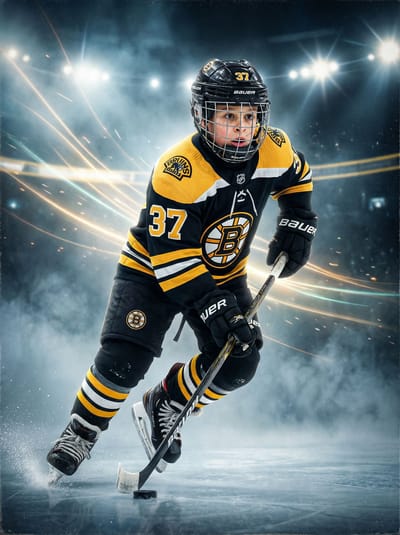 Bruins Hockey Star poster