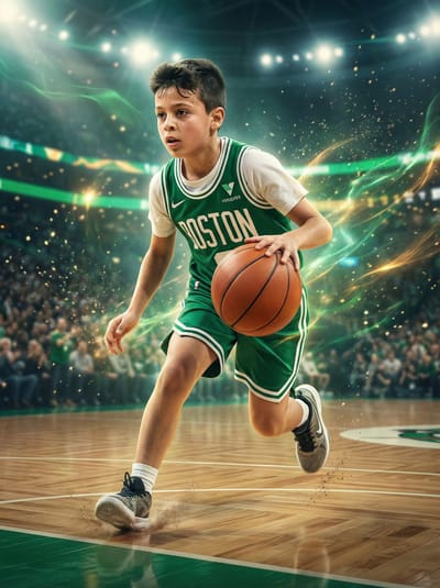 Celtics Basketball Star poster