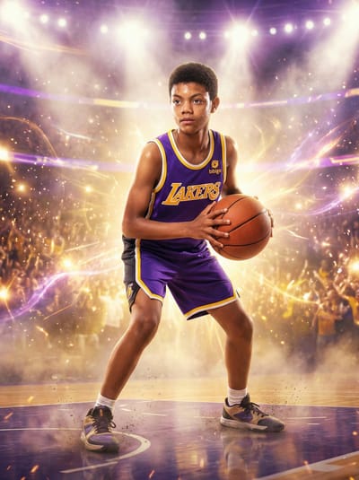 Lakers Basketball Star poster