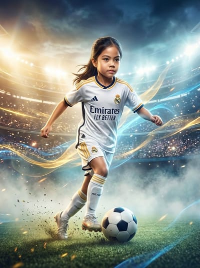 Real Madrid Soccer Star poster