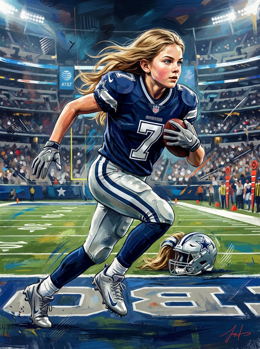 Dallas Cowboys football player poster