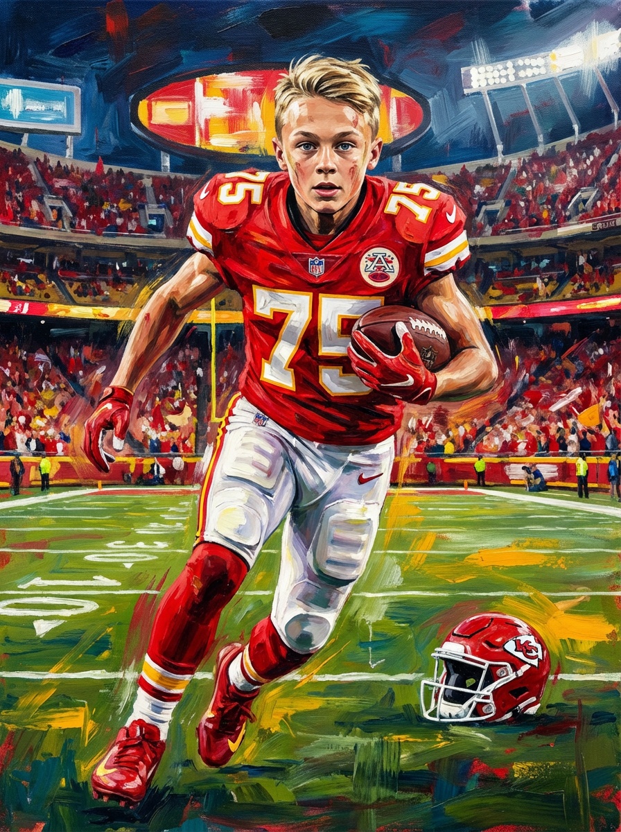 Kansas City Chiefs football player poster