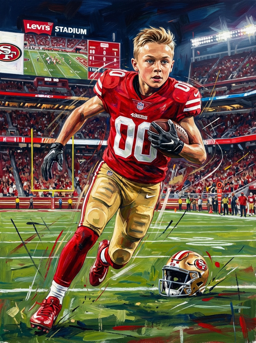 San Francisco 49ers football player poster