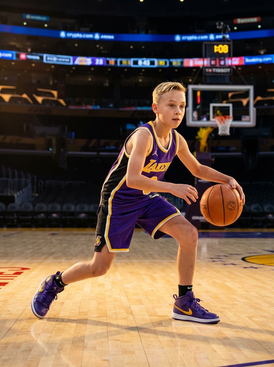 LA Lakers basketball player poster