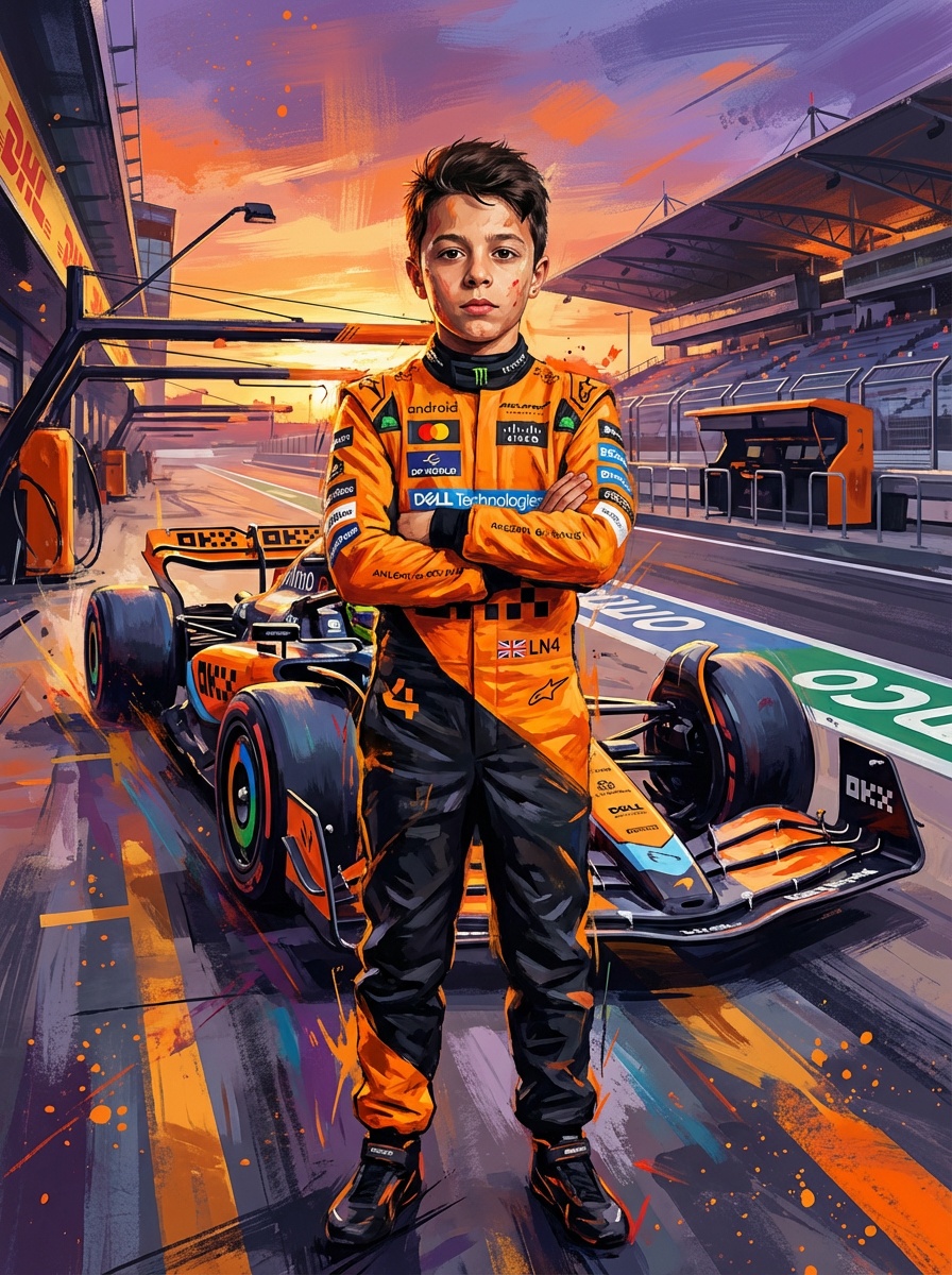 McLaren F1 driver poster
