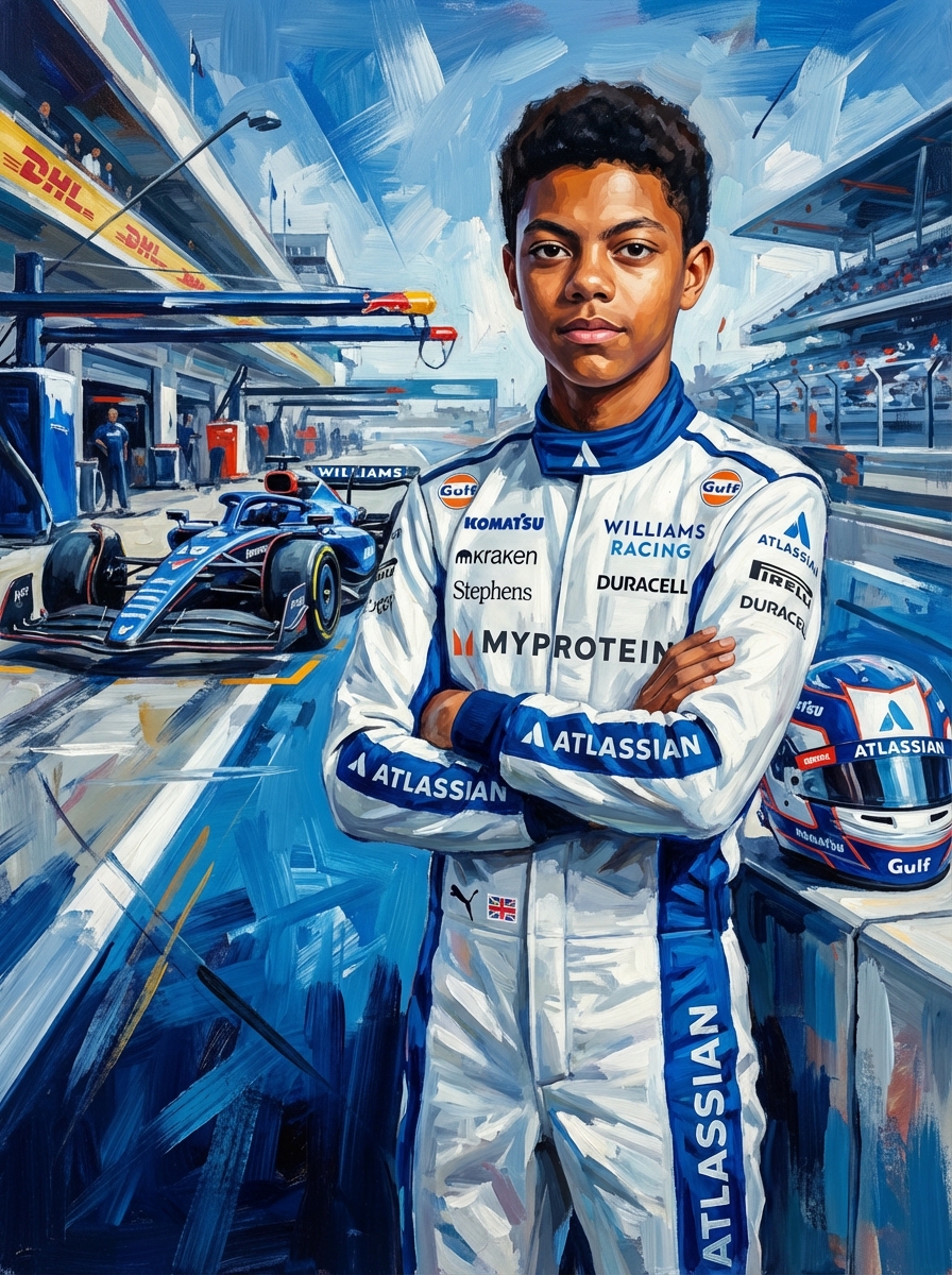 Williams F1 driver poster