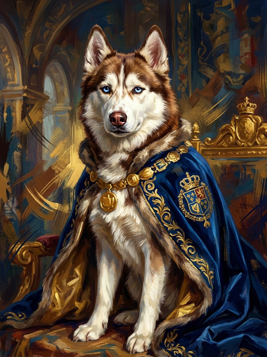 Pet royal portrait poster